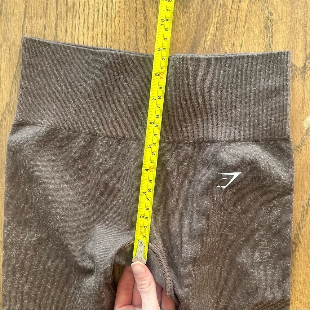 Gymshark Mid Rise Athletic Leggings Women’s Size small Brown Multi Sporty - Picture 4 of 10